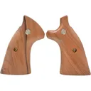 Smith & Wesson Grips S&W K, L-Frame Square Butt Hardwood with Medallions - Smith & Wesson