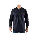 Carhartt Men's FR Force Loose Fit Midweight Long Sleeve Henley Shirt Dark Navy 2XL - Carhartt