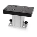 Cannon Downrigger Fixed Base Pedestal Downrigger Mount 4" Aluminum - Cannon Downriggers