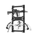 Savior Equipment Horizontal Wall Rack Black - Savior Equipment