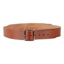 Hunter Revolver Cartridge Belt 2" 45 Caliber 25 Loops Leather Chestnut Tan Large - Hunter