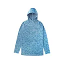AFTCO Men's Adapt Hoodie Blue Upwell Camo Medium - Aftco