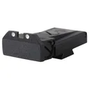 Kensight Adjustable 1911 Rear Sight LPA TRT Cut Steel Black Beveled Blade Serrated with White Dots - Kensight
