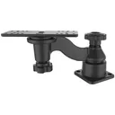RAM Horizontal Swing Arm Fish Finder Mount 6" Horizontal Base Single Arm - Ram Mounts