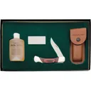 Bear & Son Rosewood Professional Gift Set Folding Knife 3.75" Clip Point Carbon Satin Blade Wood Handle Rosewood - Bear & Son