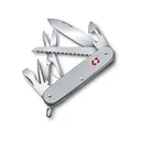 Victorinox Swiss Army Farmer X Alox Pocket Knife Drop Point Stainless Steel Polished Blade Alox Handle Silver - Victorinox