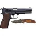 Springfield Armory SA-35 Kit 9mm Luger Pistol 4.7" Barrel 15+1-Round Black Slide Walnut Grip Walnut Frame - Springfield Armory