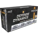 Fiocchi Defense Dynamics 357 Magnum Ammo 158 Grain Jacketed Hollow Point Case of 1000 (20 Boxes of 50) - Fiocchi