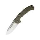 Cold Steel 4-Max Scout Pocket Knife 4" Drop Point AUS-10 Stonewashed Blade Griv-Ex Handle Dark Earth - Cold Steel
