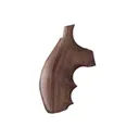 Hogue Fancy Hardwood Grips with Finger Grooves for S&W J-Frame Round Butt Pau Ferro - Hogue