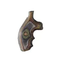 Hogue Fancy Hardwood Grips with Finger Grooves for S&W J-Frame Round Butt Lamo Camo - Hogue