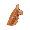 Hogue Fancy Hardwood Grips with Finger Grooves for S&W N-Frame Square Butt Goncalo Alves - Hogue
