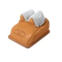 Protektor Super Slick Silver Bunny Ear Rear Shooting Rest Bag with Heavy Bottom Leather Tan Filled - Protektor
