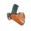 DeSantis Gunhide Small of Back (S.O.B.) OWB Holster Left Hand Glock 17, 19, 19X, 22, 23, 26, 27, 31, 32, 33, 38, 45, 47 Leather Tan - DeSantis Holsters