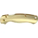 Flytanium Lotus Knife Scales for Spyderco Para Military 2 Brass Stonewashed - Flytanium