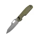 Kizer Cormorant Pocket Knife 3.13" Drop Point Nitro-V Satin Blade G-10 Handle Green - Kizer