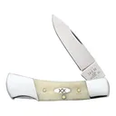 Case Lockback Pocket Knife 2.2" Drop Point Tru-Sharp Stainless Blade Bone Handle Natural - Case Cutlery