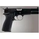 Hogue Extreme Series Grips for Browning Hi-Power Checkered G10 Black - Hogue