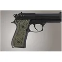 Hogue Extreme Series Grips for Beretta 92F, 92FS, 92SB, 96, M9 Checkered G10 Olive Drab - Hogue