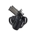 DeSantis Gunhide Speed Scabbard OWB Holster Right Hand S&W SD9, SD40 Leather Black - Desantis Gunhide