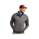 Huk Men's Cold Front Quarter Zip Shirt Volcanic Ash Heather XL - Huk