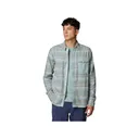 Columbia Men's PFG Uncharted Long Sleeve Shirt Crushed Blue Lunar Stripe XL - Columbia