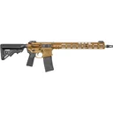 Noveske Gen 4 Semi Automatic Rifle 5.56x45mm NATO 16" Black Threaded Barrel Brown Frame Tiger Eye Brown Pistol Grip - Noveske Rifleworks