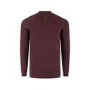 Drake Men's Weston Lakes Waffle Long Sleeve Henley Shirt Windsor Wine Heather Large - Drake