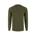 Drake Men's Weston Lakes Waffle Long Sleeve Henley Shirt Kalamata Heather Large - Drake