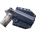 Mission First Tactical Hybrid OWB Holster Right Hand 1911 Government Kydex/Leather Black - Mission First Tactical