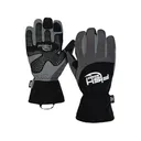 Fish Monkey Men's Stealth Sherpa Dry-Tec Waterproof Insulated Leather Fishing Gloves Gray Large - Fish Monkey