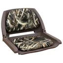 Wise Camo Padded Plastic Fold Down Boat Seat Realtree Max-5 - Wise