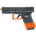 Glock 19 Gen 3 CA/NY Compliant Airsoft Pistol 6mm BB CO2 Powered Semi-Automatic Black Orange - Umarex
