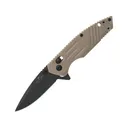 Bear & Son MC-950-DS7-B Folding Knife 2.75" Drop Point D2 Black Blade Zytel Handle Tan - Bear & Son Cutlery