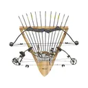 Rush Creek Creations Rustic Series 2 Bow, 12 Arrow Rack Solid Skip Peel Pine - Rush Creek Creations