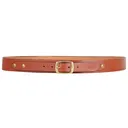 Hunter 3458-3 Adjustable Holster Belt 1-1/2" Brass Buckle Leather Tan 34" to 58" - Hunter