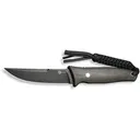 CIVIVI Tamashii Fixed Blade Knife 4.07" Drop Point D2 Black Stonewash Blade Micarta Handle Dark Green - CIVIVI Knives