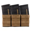 Esstac KYWI Midlength Triple AR-10/AK-47 Rifle Magazine Pouch with MOLLE Nylon Coyote Brown - Esstac