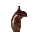 Smith & Wesson Grips with Finger Grooves S&W K, L-Frame Round Butt Rosewood - Smith & Wesson