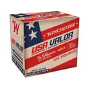 Winchester USA Valor 5.56x45mm NATO Ammo 55 Grain Full Metal Jacket Case of 1250 (10 Boxes of 125) - Winchester