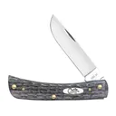 Case Sod Buster JR Pocket Knife 2.8" Skinner Carbon Steel Mirror Polished Blade Bone Handle Gray - Case Knives