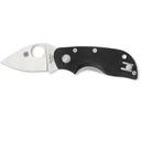 Spyderco Chicago Pocket Knife 2" Drop Point CTS-BD1 Satin Blade G-10 Handle Black - Spyderco