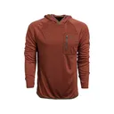 Vortex Optics Men's Weekend Rucker Hoodie Sequoia Heather Large - Vortex Optics