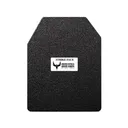 AR500 Body Armor Stand Alone Ballistic Plate III Right Hand Shooter's Cut 10" x 12" Flat Steel - Ar500 Armor