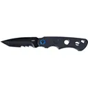 CRKT A.B.C.(All. Bases. Covered.) Folding Knife 3.39" Partially Serrated Tanto Point Sandvik 12C27 Black Oxide Blade G-10 Handle Black - CRKT