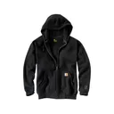 Carhartt Men's Rain Defender Loose Fit Heavyweight Full Zip Hoodie Black Large - Carhartt
