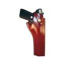 Triple K 754 OWB Holster Right Hand S&W SW22 Victory, Model 41 5.5" Leather Walnut - Triple K