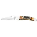 Bear & Son Cowhand Pocket Knife 2.875" Drop Point 440HC Satin Blade Stag Handle - Bear & Son