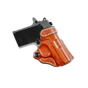 DeSantis Gunhide Criss Cross OWB Holster Right Hand Sig Sauer P238, P238 Equinox, Kimber Micro Carry 380 ACP, Colt Mustang, Pony Leather Tan - Desantis Gunhide