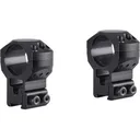 Hawke Sport Optics Tactical Match Airgun 9-11mm Dovetail 1" Scope Rings Matte Extra-High - Hawke Sport Optics